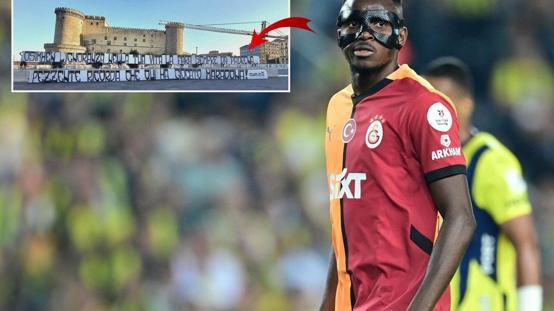 Taraftarlardan Osimhen için çirkin pankart: Bu kulüpte...