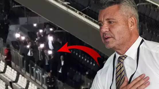 Derbiden günler sonra ortaya çıktı! Sadettin Saran ve yönetiminin taraftarla eğlendiği anlar 