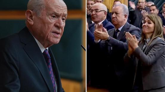 Bahçelinin Müsavat Dervişoğlu için sarf ettiği sözler ayakta alkışlandı