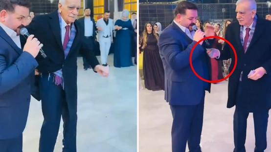 Ahmet Türk, verdiği bahşişin miktarıyla düğünün yıldızı oldu