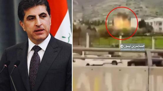 Neçirvan Barzaninin konutuna saldırı! Duhoktaki ev, dronların hedefi oldu