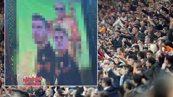 Galatasaray taraftarından tepki çeken pankart