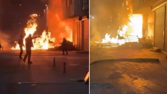 İstanbulda büyük yangın! Onlarca dükkan ağır hasar gördü