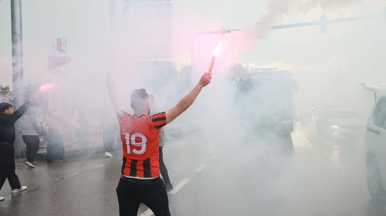 Süper Lige yükselen Çorum FK, kentte coşkuyla karşılandı