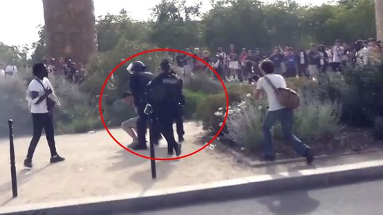Paris savaş alanına döndü! Onlarca taraftar gözaltına alınıyor