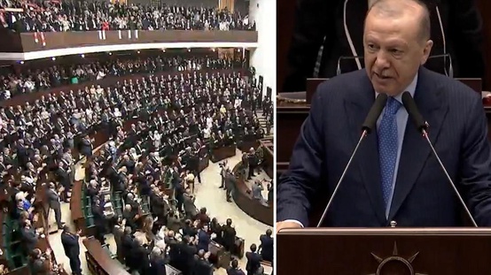 Cumhurbaşkanı Erdoğandan parti grubunu ayağa kaldıran İsrail sözleri