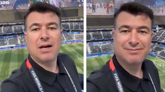 Görevden alınan TRT spikerinin maç öncesi videosu ortaya çıktı