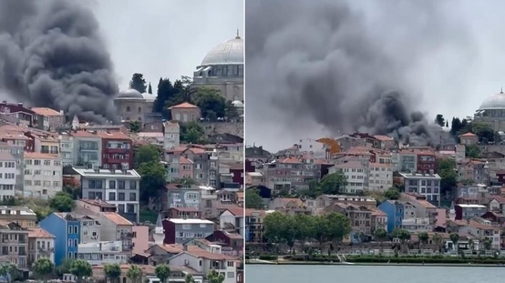 İstanbulda büyük yangın! Alevler araçlara sıçradı, dumanlar şehri kapladı