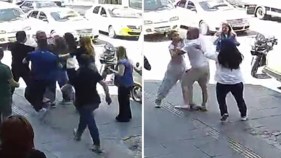 Kaza sonrası çıkan kavgada ortalık savaş alanına döndü: Kadın sürücüyü böyle darp etti