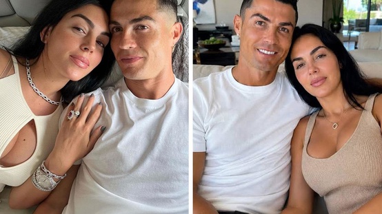 Görüntüler yeni ortaya çıktı! Milyarder Ronaldo evinin salonunda evlendi