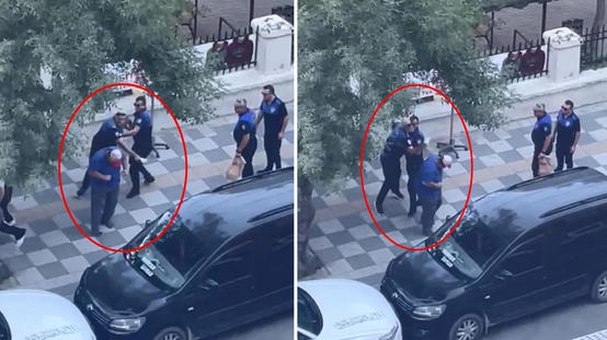 Vicdanları yaralayan görüntü! Neyse ki o zabıta için gereken yapıldı 