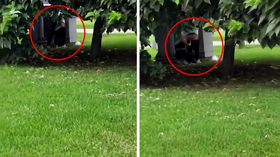 Maltepe Sahili’nde pes dedirten görüntü: Sahil ortasında sırt tıraşı