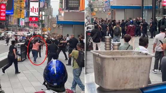 Dünyaca ünlü Times Square Meydanında dehşet! Polis kurşunuyla durduruldu