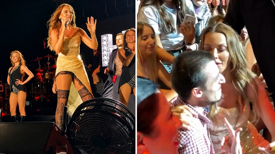 Hadise’den Konserde Sürpriz Hareket! Sahneden İnip Hayranını Öptü