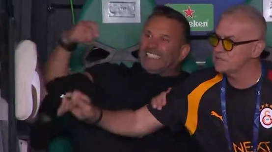 Okan Buruku hiç böyle görmediniz! Sporting yedek kulübesini tekmeledi