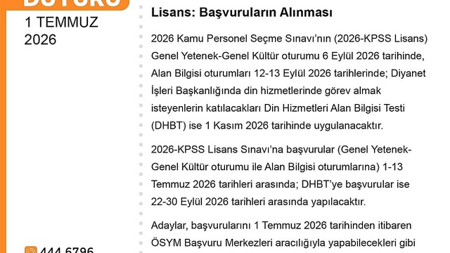 2026 KPSS Başvuruları Başladı