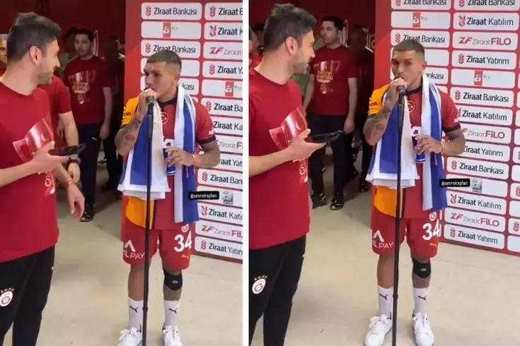 Galatasaray’da Lucas Torreira’dan Okan Buruk’a olay şaka