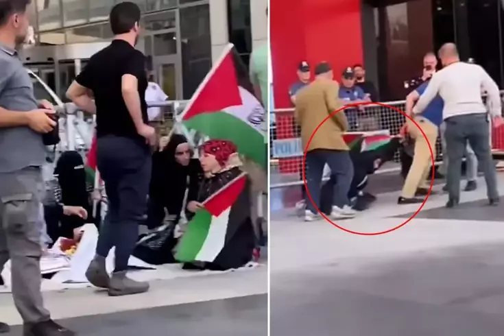 İsrail protestosuna polis müdahalesi Görüntüler Emniyet’i harekete geçirdi