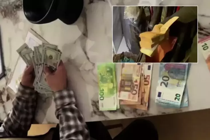 Papara operasyonunun görüntüleri Balya balya para çıktı