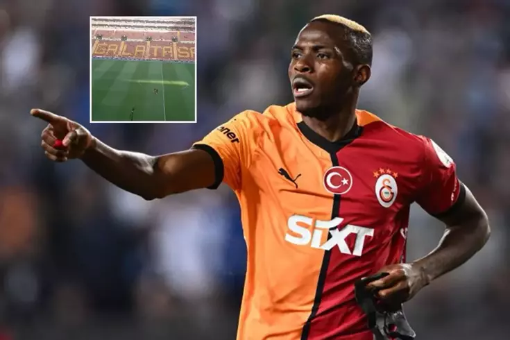 Osimhen sahaya çıktığı anda çalan şarkı gündem oldu