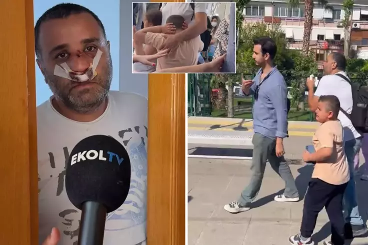 Çocuklarının gözü önünde dövülen baba sessizliğini bozdu