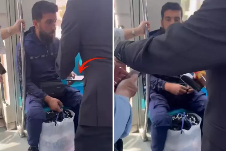 Marmaray sapığı Yaptığı rezilliği diğer yolcular fark etti