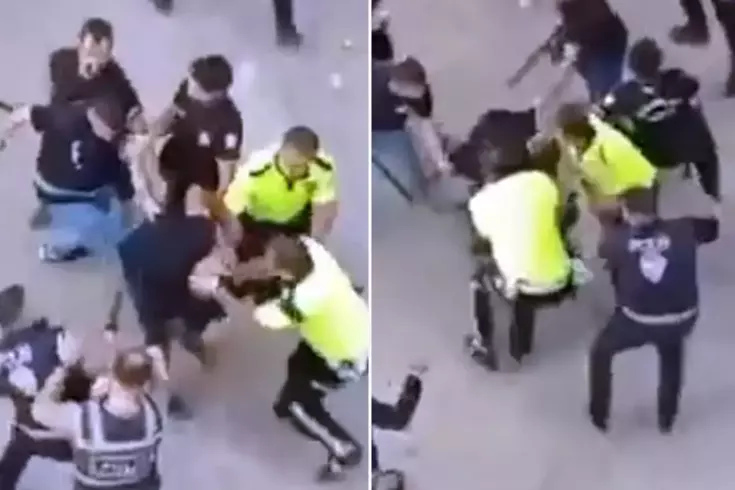 Sokak ortasında taşlı, sopalı kavga: 3 kişi yaralandı