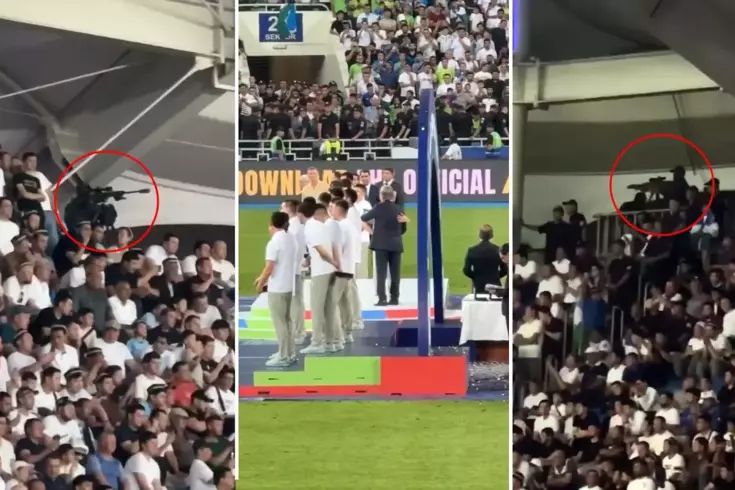 Ödül törenine damga vuran önlem Keskin nişancılar eller tetikte bekledi