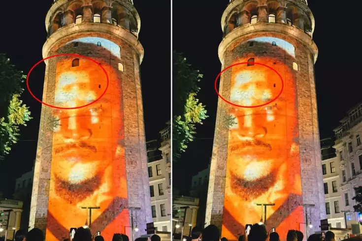 Galatasaray’ın ışık şovunda dikkat çeken detay