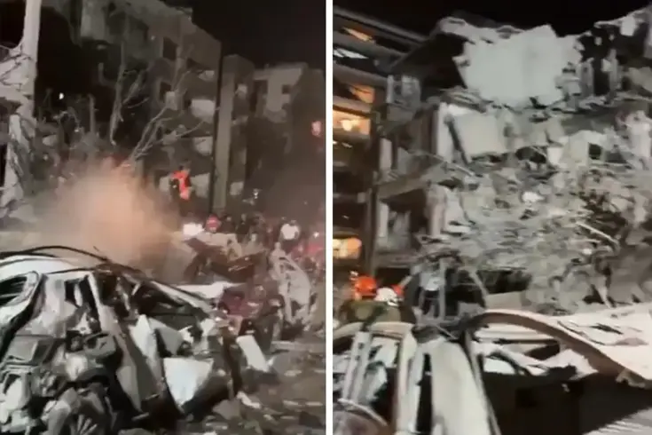 İran’ın vurduğu Tel Aviv’deki yıkım kameralara yansıdı