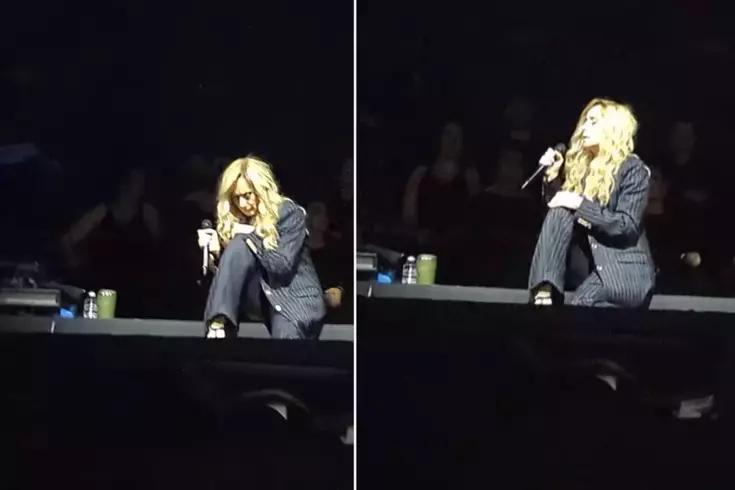 İstanbul’da sahne alan ünlü şarkıcı Lara Fabian sahnede korkuttu