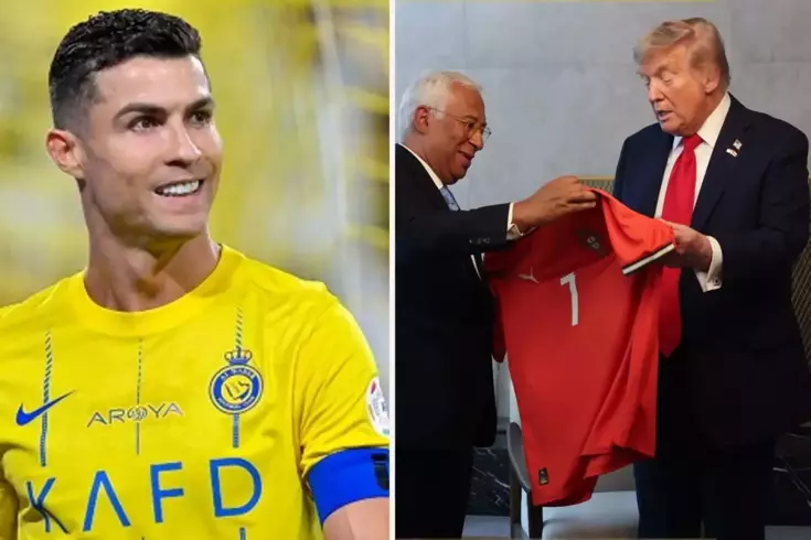 Ronaldo, Trump’a forma gönderdi Üzerinde tek cümlelik not var