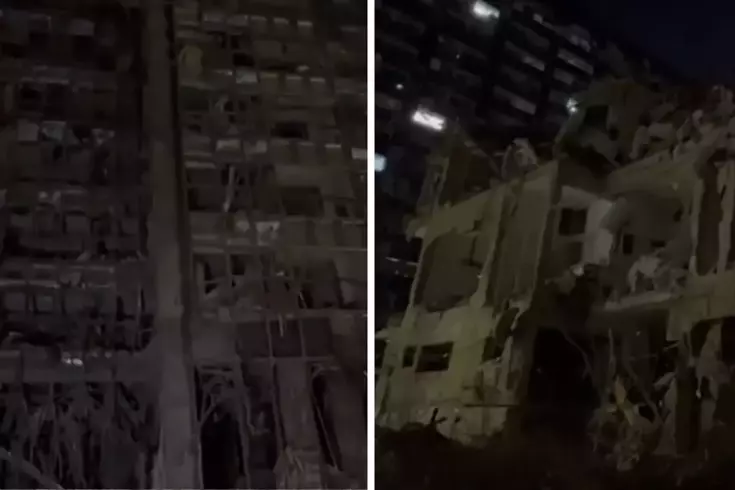 İran’ın vurduğu bölgede büyük yıkım Kameralara böyle yansıdı