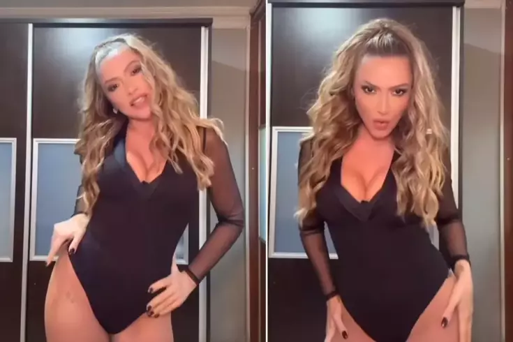 Hadise, iddialı sahne kostümüyle ayna karşısında dans etti