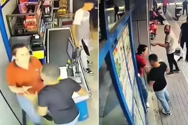 Tartışma yaşadığı kadın kasiyere yumruk attı