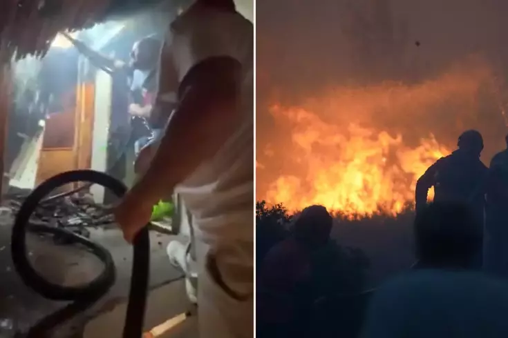 Çeşme’de zamanla yarış Alevler evlere ulaştı