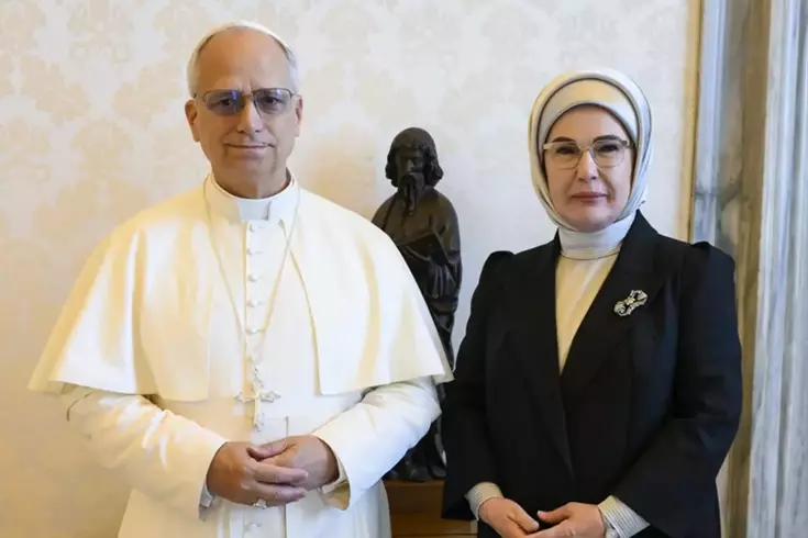 Emine Erdoğan, Papa 14. Leo ile görüştü