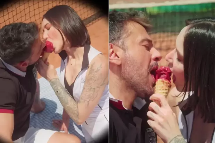 Emre Altuğ’dan cesur klip Partneriyle aynı dondurmayı paylaştı