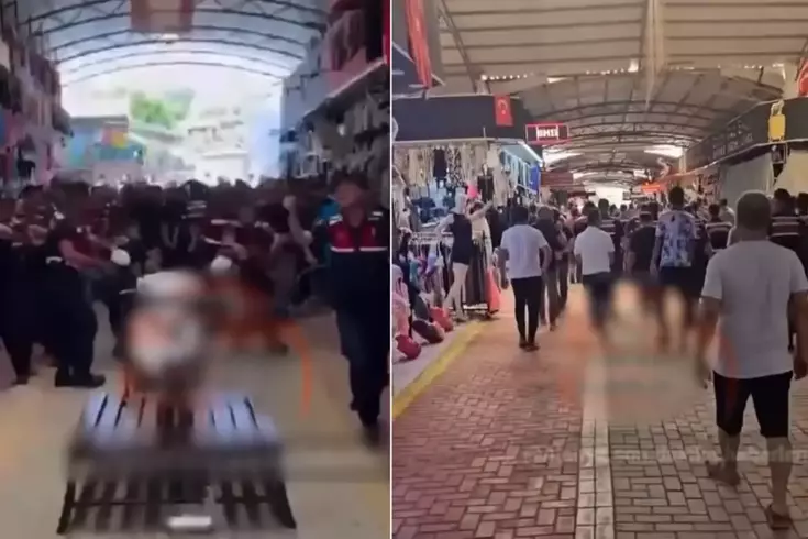 Taklitçi esnaftan linç girişimi Avukatı dövdüler, jandarmanın kafasında sandalye kırdılar