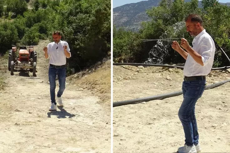 Emekli olup döndüğü memleketinin su sıkıntısını çözdü