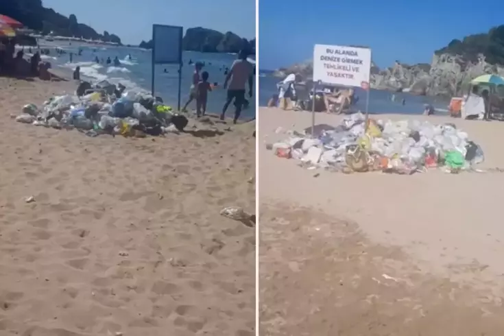 İstanbul’un meşhur plajı çöplerden geçilmiyor