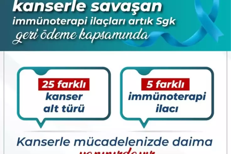 Kanser tedavisinde 5 immünoterapi ilacı geri ödeme kapsamına alındı