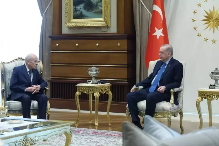 Ankara’da sürpriz görüşme Cumhurbaşkanı Erdoğan, Bahçeli’yi kabul etti