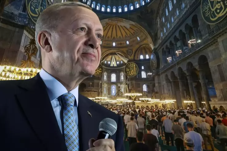 Cumhurbaşkanı Erdoğan’dan Ayasofya mesajı: Ebediyen özgür kalacak