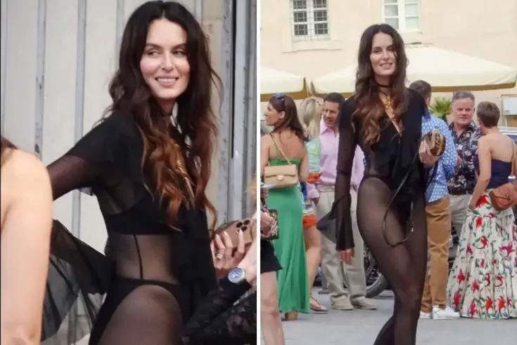 Ünlü modelden görülmemiş düğün kıyafeti Kimse geline bakmadı