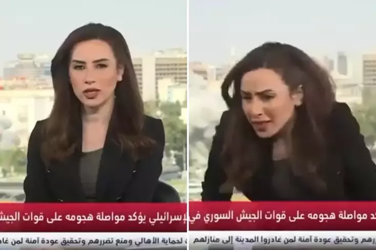 İsrail’in Şam’ı vurduğu saldırı canlı yayına yansıdı