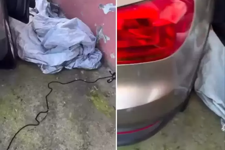 Aracının üzerini 2 ay sonra açan vatandaş karşılaştığı manzara karşısında şoke oldu