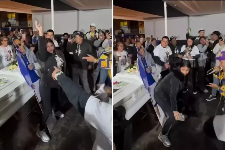 Kocasının tabunun yanında twerk yapan kadın sosyal medyayı ikiye böldü