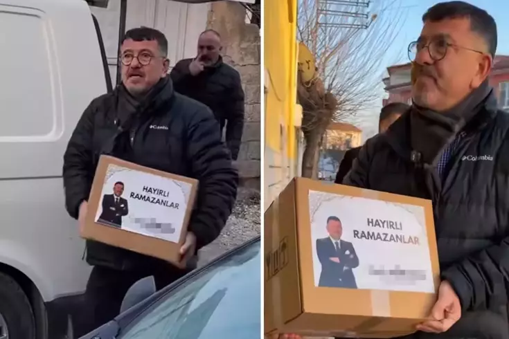 CHP’li Veli Ağbaba’nın yardım kolileri büyük tartışma yarattı