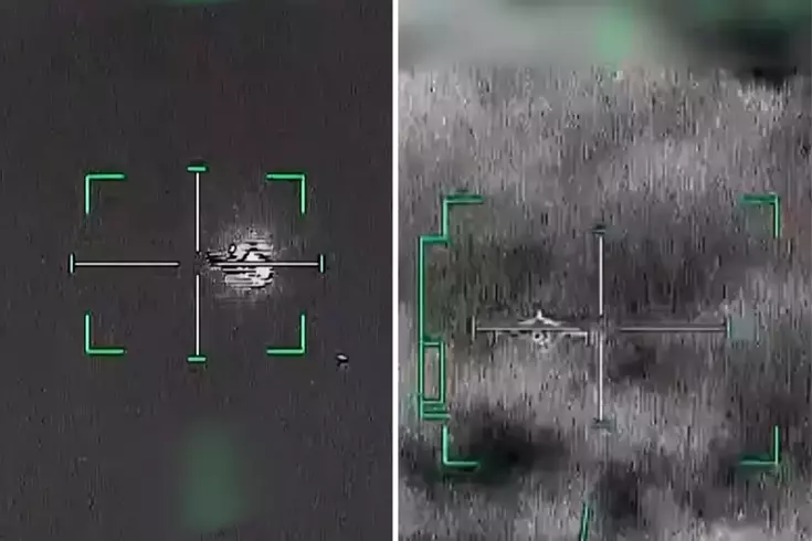 Görüntüleri paylaştılar BAE İran İHA’sı böyle düşürmüş